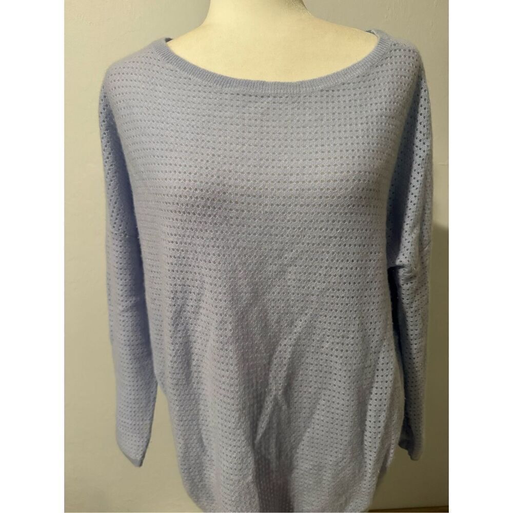 Haven well with in 100% cashmere light blue sweater M